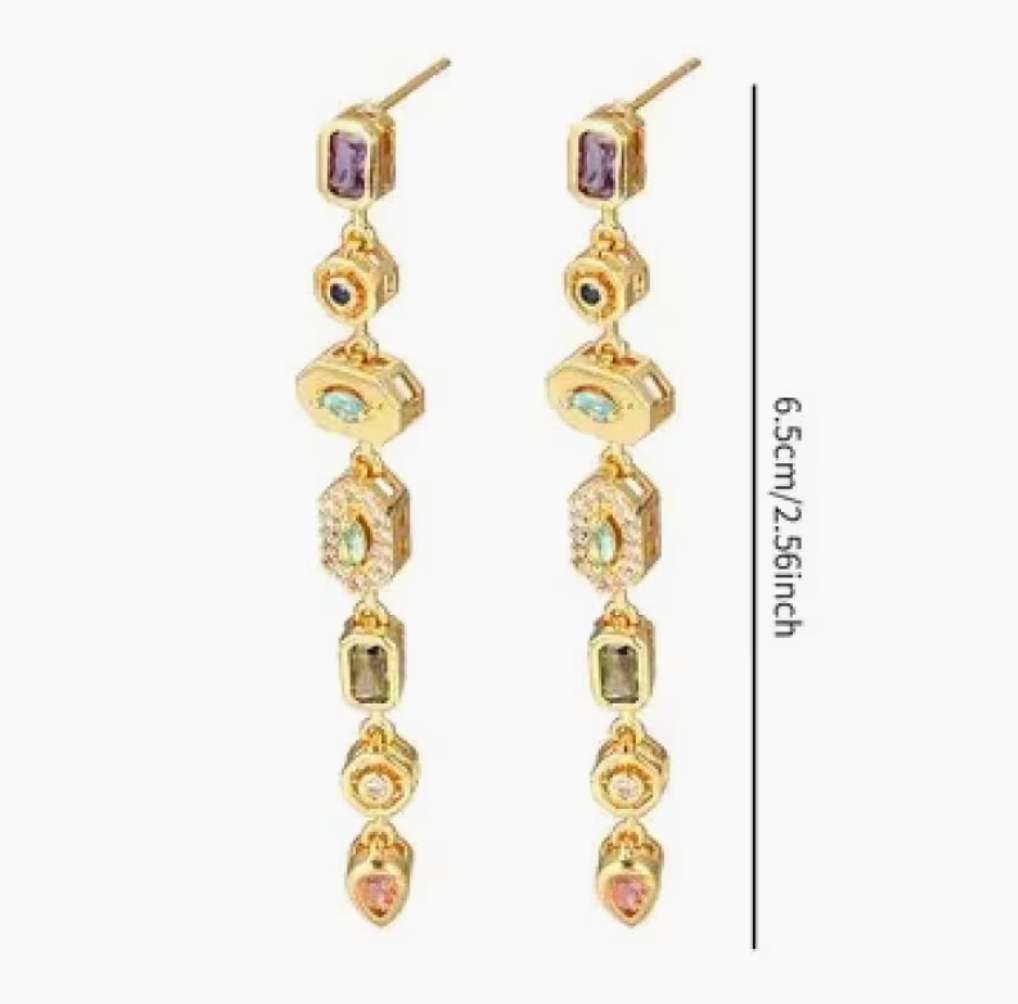 Bohemian Retro Long Layered Tassel Earrings