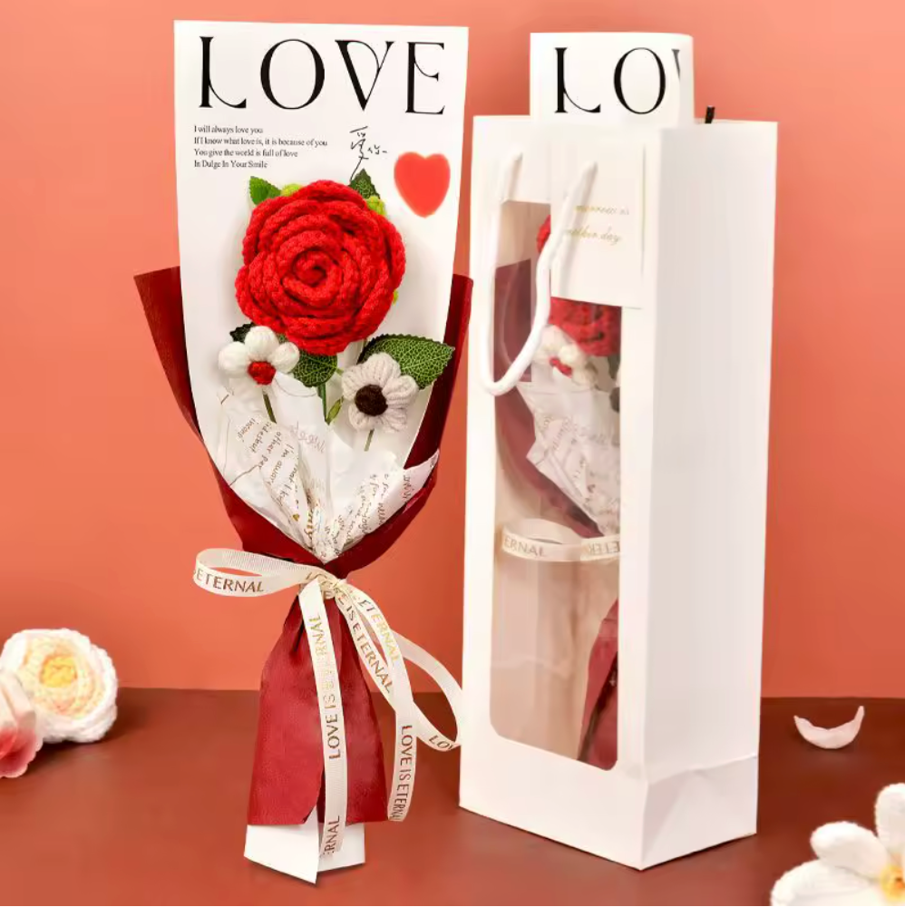Handmade Rose Bouquet with Gift Bag