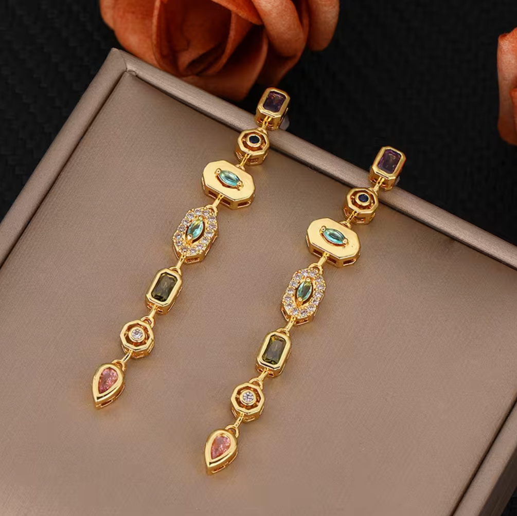 Bohemian Retro Long Layered Tassel Earrings