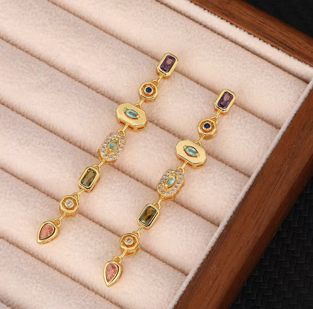 Bohemian Retro Long Layered Tassel Earrings